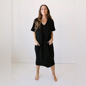 dwell & slumber black night dress, size xs/s
